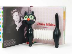 Libuse Niklova Accordion Squeaky Toy Cat Tomcat by Fatra Czechoslovakia 1960s - 4064762