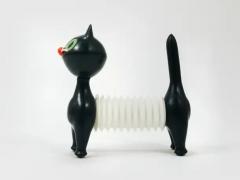 Libuse Niklova Accordion Squeaky Toy Cat Tomcat by Fatra Czechoslovakia 1960s - 4064765