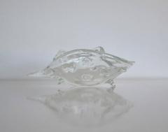 Licio Zanetti Italian Mid Century Blown Glass Shell by Licio Zanetti - 697544