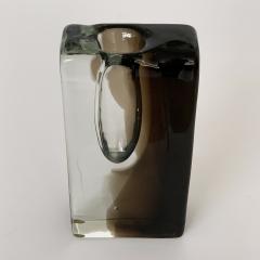 Licio Zanetti Licio Zanetti Signed Smoked Murano Glass Vase - 1154228