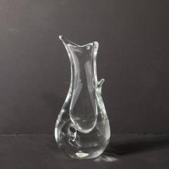 Licio Zanetti Mid Century Modern Sculptural Translucent Handblown Murano Vase by Licio Zanetti - 4550609