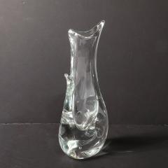 Licio Zanetti Mid Century Modern Sculptural Translucent Handblown Murano Vase by Licio Zanetti - 4550610