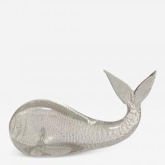 Licio Zanetti Signed Licio Zanetti Murano Glass Whale Sculpture Figurine - 3800749