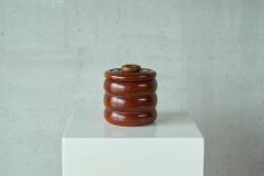 Lidded Pot in Wood 1950s - 4582452