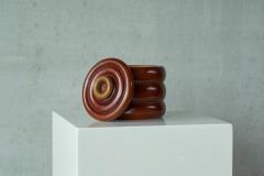 Lidded Pot in Wood 1950s - 4582454