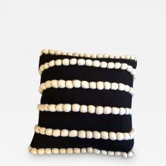 Lido Black Wool Pillow by Le Lampade - 2467481