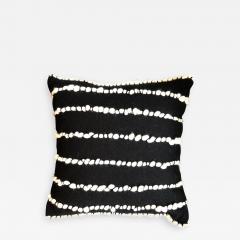 Lido II Black Merino Wool Pillow - 1448583