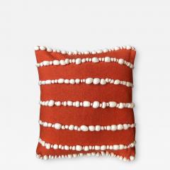 Lido II Orange Merino Wool Pillow - 1448584