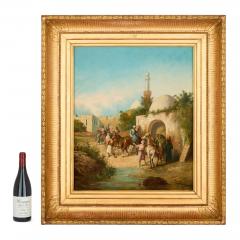 Lieutenant E Long Orientalist Street Scene with Figures by Lieutenant E Long - 4585385