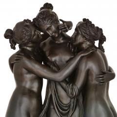 Life size patinated bronze group after Canova - 2357403