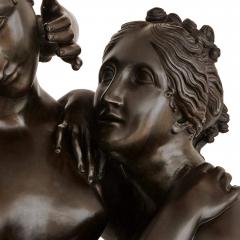 Life size patinated bronze group after Canova - 2357406