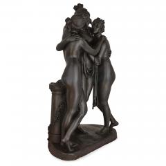 Life size patinated bronze group after Canova - 4498190