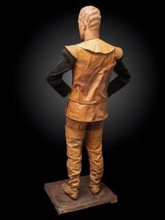 Lifesize Vintage Wooden Mannequin featuring articulated arms and legs - 4267552