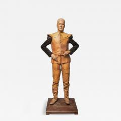 Lifesize Vintage Wooden Mannequin featuring articulated arms and legs - 4269478