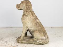 Lifesized Large Spaniel Dog Garden Ornament Stone English Early 21st C  - 4053642