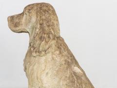 Lifesized Large Spaniel Dog Garden Ornament Stone English Early 21st C  - 4053643