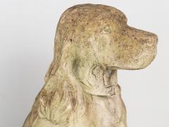 Lifesized Large Spaniel Dog Garden Ornament Stone English Early 21st C  - 4053648