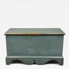 Lift Top Blue Painted Blanket Chest - 4267383