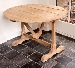 Light Oak French Tilt Top Vendange or Wine Tasting Table - 3860319