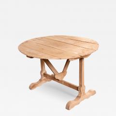 Light Oak French Tilt Top Vendange or Wine Tasting Table - 3863243