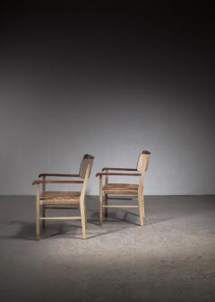 Light and transparent pair of Scandinavian Modern armchairs - 3031344