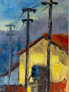 Ligia Spinelli MODERNIST VILLAGE SCENE PAINTING BY LIGIA SPINELLI - 2487907