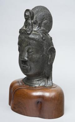 Limestone Bust of Bodhisattva Circa 1800 - 125143