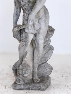 Limestone Garden Figure of Standing Neptune or Poseidon Denmark circa 1930 50 - 4562286