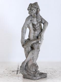 Limestone Garden Figure of Standing Neptune or Poseidon Denmark circa 1930 50 - 4562287