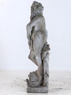 Limestone Garden Figure of Standing Neptune or Poseidon Denmark circa 1930 50 - 4562290