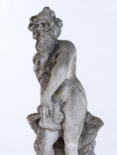 Limestone Garden Figure of Standing Neptune or Poseidon Denmark circa 1930 50 - 4562292