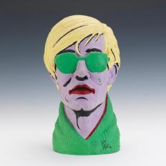 Limited Edition American Polychromed Rubber Bust of Andy Warhol by Jefferds - 1094851