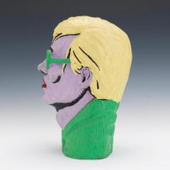 Limited Edition American Polychromed Rubber Bust of Andy Warhol by Jefferds - 1094853