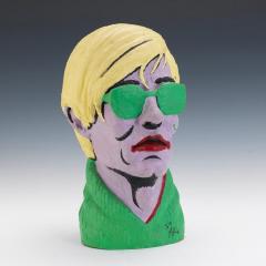 Limited Edition American Polychromed Rubber Bust of Andy Warhol by Jefferds - 1094855