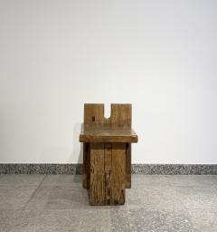 Lina Bo Bardi Brutalist Lina Bo Bardi Stool designed for Sesc Pompeia Brazil 1980 Pine wood - 1985192