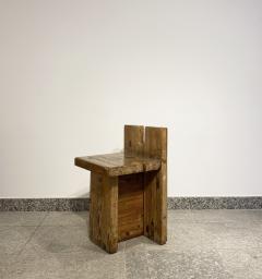 Lina Bo Bardi Brutalist Lina Bo Bardi Stool designed for Sesc Pompeia Brazil 1980 Pine wood - 1985196