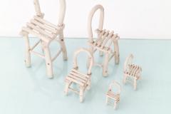 Linda Kramer Set of Linda Kramer Ceramic Chairs - 2548843