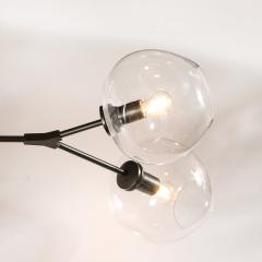 Lindsey Adelman Modernist Hand Blown Transparent Glass Five Globe Chandelier by Lindsey Adelman - 4265698