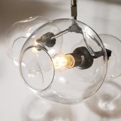 Lindsey Adelman Modernist Hand Blown Transparent Glass Five Globe Chandelier by Lindsey Adelman - 4265699