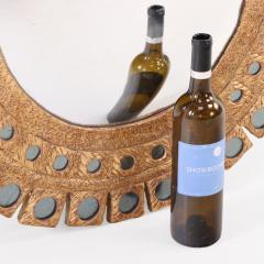 Line Vautrin A Gray Glass and Resin Mirror in the Manner of Line Vautrin  - 4649239