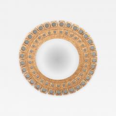 Line Vautrin A Gray Glass and Resin Mirror in the Manner of Line Vautrin  - 4649496