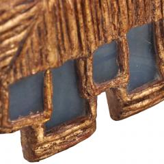 Line Vautrin A Small Geometric Blue Resin Mirror in the manner of Line Vautrin - 4735176