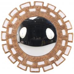 Line Vautrin A Snow White Glass and Resin Mirror in the Manner of Line Vautrin  - 4636514