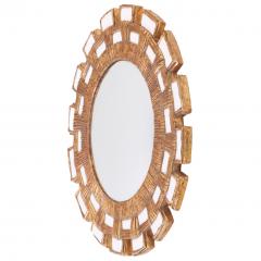Line Vautrin A Snow White Glass and Resin Mirror in the Manner of Line Vautrin  - 4636515