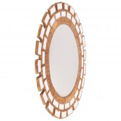 Line Vautrin A Snow White Glass and Resin Mirror in the Manner of Line Vautrin  - 4722468