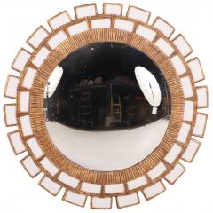 Line Vautrin A Snow White Glass and Resin Mirror in the Manner of Line Vautrin  - 4722470