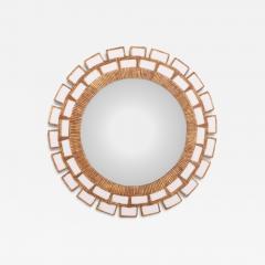 Line Vautrin A Snow White Glass and Resin Mirror in the Manner of Line Vautrin  - 4727989