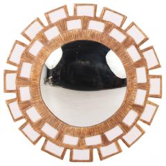 Line Vautrin A Snow White Glass and Resin Mirror in the Manner of Line Vautrin  - 4722568