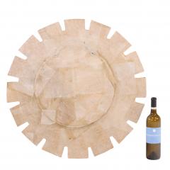 Line Vautrin A Snow White Glass and Resin Mirror in the Manner of Line Vautrin  - 4722573