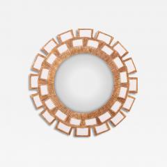 Line Vautrin A Snow White Glass and Resin Mirror in the Manner of Line Vautrin  - 4727990